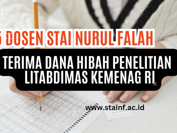 Dosen STAI Nurul Falah Airmolek Terima Dana Hibah Penelitian dari Litabdimas Kemenag RI 2024
