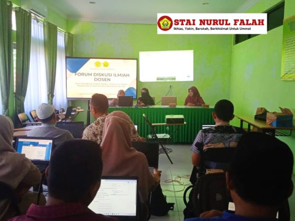 FORUM DISKUSI ILMIAH DOSEN STAI NURUL FALAH: TINGKATKAN KUALITAS PUBLIKASI DENGAN AI FORUM DISKUSI ILMIAH DOSEN STAI NURUL FALAH: TINGKATKAN KUALITAS PUBLIKASI DENGAN AI