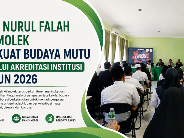 STAI Nurul Falah Airmolek Perkuat Budaya Mutu Melalui Akreditasi Institusi Tahun 2026