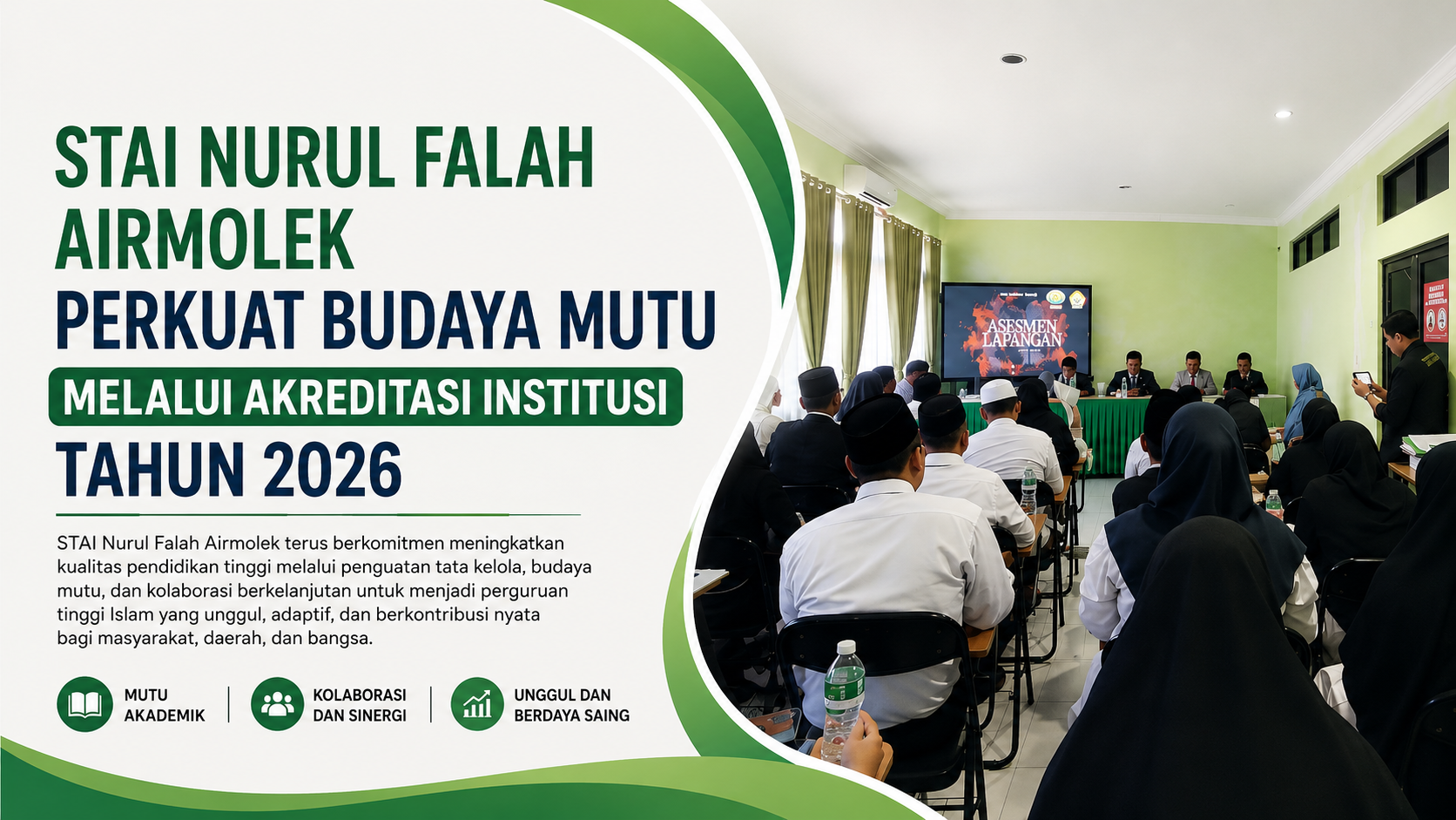 STAI Nurul Falah Airmolek Perkuat Budaya Mutu Melalui Akreditasi Institusi Tahun 2026 STAI Nurul Falah Airmolek Perkuat Budaya Mutu Melalui Akreditasi Institusi Tahun 2026