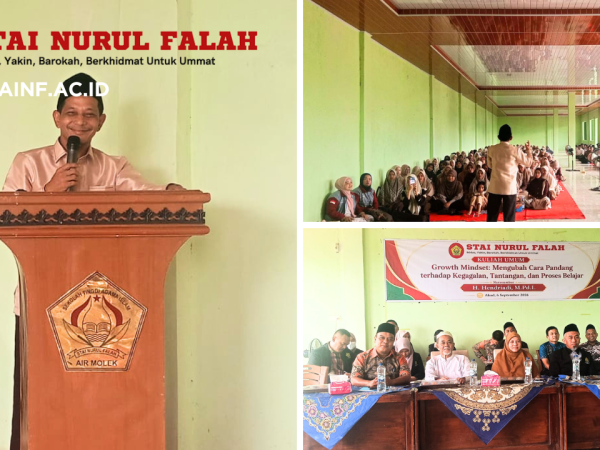 Kuliah Umum STAI Nurul Falah Airmolek Tahun Akademik 2026/2027 Hadirkan H. Hendriadi, M.Pd.I
